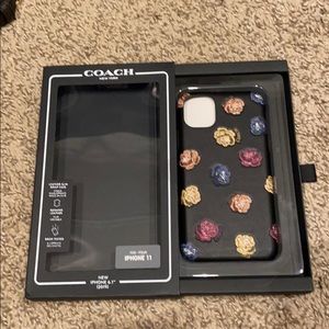 Coach IPhone 11 genuine leather cover